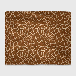 Плед флисовый Пятнистая шкура жирафа, цвет: 3D-велсофт