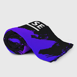 Плед флисовый Muse purple grunge, цвет: 3D-велсофт — фото 2