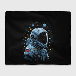 Плед флисовый Русский космонавт, цвет: 3D-велсофт