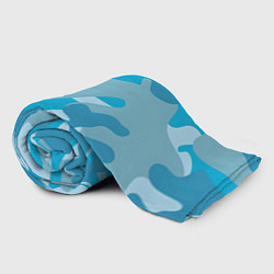 Плед флисовый Камуфляж военный синий, цвет: 3D-велсофт — фото 2