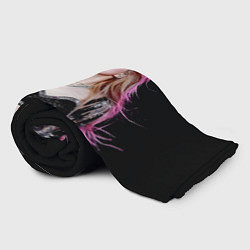 Плед флисовый Blackpink Rose Pink hair, цвет: 3D-велсофт — фото 2