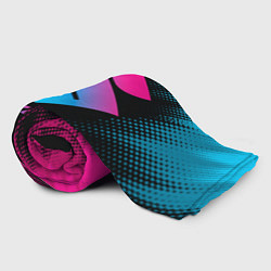 Плед флисовый Suzuki - neon gradient, цвет: 3D-велсофт — фото 2
