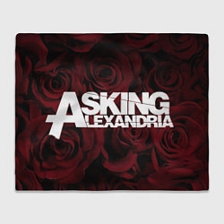 Плед флисовый Asking Alexandria roses, цвет: 3D-велсофт