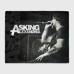 Плед флисовый Asking Alexandria singer, цвет: 3D-велсофт