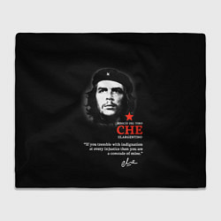 Плед флисовый Che Guevara автограф, цвет: 3D-велсофт