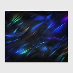 Плед флисовый Blue abstract background, цвет: 3D-велсофт