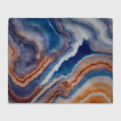 Плед флисовый Волнистая разноцветная яшма, цвет: 3D-велсофт