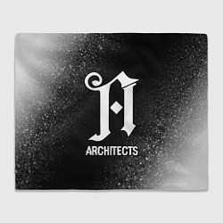 Плед флисовый Architects glitch на темном фоне, цвет: 3D-велсофт