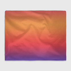 Плед флисовый Цвета заката градиент, цвет: 3D-велсофт