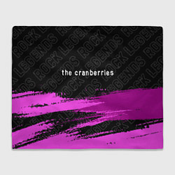 Плед флисовый The Cranberries rock legends: символ сверху, цвет: 3D-велсофт