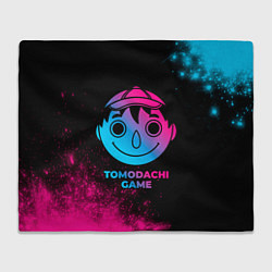 Плед флисовый Tomodachi Game - neon gradient, цвет: 3D-велсофт