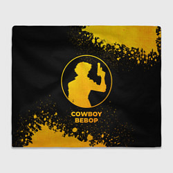 Плед флисовый Cowboy Bebop - gold gradient, цвет: 3D-велсофт