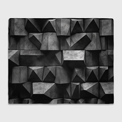 Плед флисовый Обман зрения и каменные плиты, цвет: 3D-велсофт