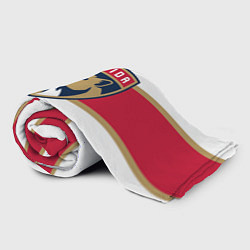 Плед флисовый Florida panthers - uniform - hockey, цвет: 3D-велсофт — фото 2