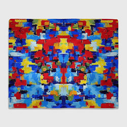 Плед флисовый Colorful abstraction - vogue - paint, цвет: 3D-велсофт