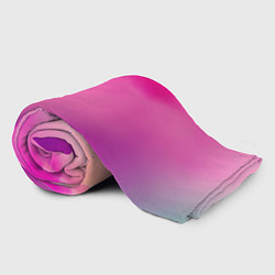 Плед флисовый Футболка розовая палитра, цвет: 3D-велсофт — фото 2