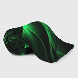 Плед флисовый Зеленая абстракция фон, цвет: 3D-велсофт — фото 2