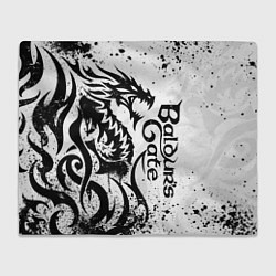 Плед флисовый Балдурс гейт 3 - дракон, цвет: 3D-велсофт