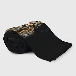 Плед флисовый Викинг с косами, цвет: 3D-велсофт — фото 2