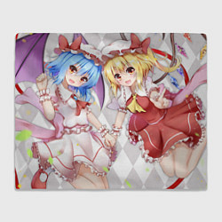 Плед флисовый Touhou Project Remilia and Flandre Scarlet, цвет: 3D-велсофт