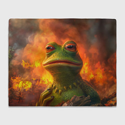 Плед флисовый Пепе в огне, цвет: 3D-велсофт