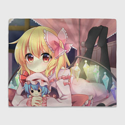 Плед флисовый Touhou Project Flandre Scarlet Cute, цвет: 3D-велсофт