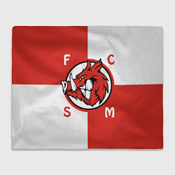 Плед флисовый FCSM мясо, цвет: 3D-велсофт