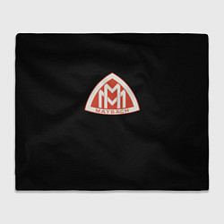 Плед флисовый Maybach logo, цвет: 3D-велсофт