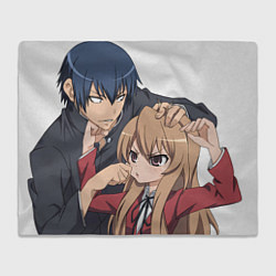 Плед флисовый Toradora Тайга Рюдзи, цвет: 3D-велсофт