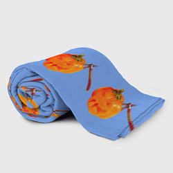Плед флисовый Тыква с топором-Хэллоуин, цвет: 3D-велсофт — фото 2