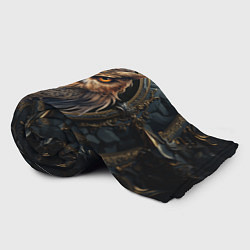 Плед флисовый Сова в викинг-стиле, цвет: 3D-велсофт — фото 2