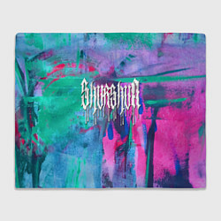 Плед флисовый Shurshun - tie-dye, цвет: 3D-велсофт