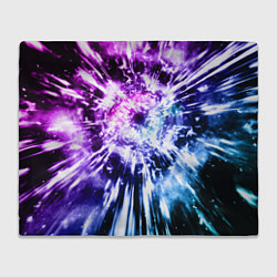 Плед флисовый Неоновый взрыв, цвет: 3D-велсофт