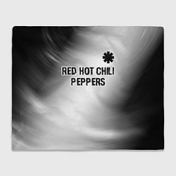 Плед флисовый Red Hot Chili Peppers glitch на светлом фоне посер, цвет: 3D-велсофт
