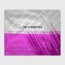 Плед флисовый The Cranberries rock legends посередине, цвет: 3D-велсофт
