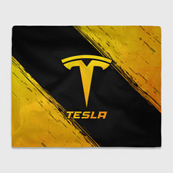 Плед флисовый Tesla - gold gradient, цвет: 3D-велсофт