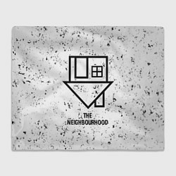 Плед флисовый The Neighbourhood glitch на светлом фоне, цвет: 3D-велсофт