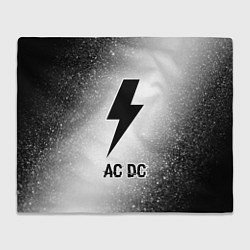 Плед флисовый AC DC glitch на светлом фоне, цвет: 3D-велсофт