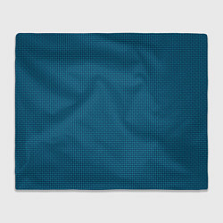 Плед флисовый Синий холст с зелёными бликами, цвет: 3D-велсофт