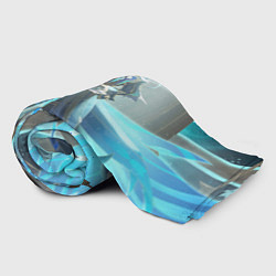 Плед флисовый Genshin Impact Нёвиллет, цвет: 3D-велсофт — фото 2