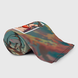 Плед флисовый Дэхья на фоне природы, цвет: 3D-велсофт — фото 2