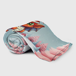 Плед флисовый Символ нового 2024 года дракон, цвет: 3D-велсофт — фото 2