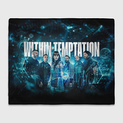 Плед флисовый Within Temptation band, цвет: 3D-велсофт