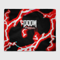 Плед флисовый Doom eternal storm, цвет: 3D-велсофт