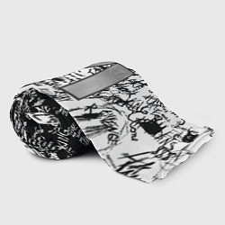 Плед флисовый GTA 6 чб, цвет: 3D-велсофт — фото 2