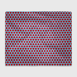 Плед флисовый Вишнёвый многогранник, цвет: 3D-велсофт