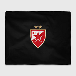 Плед флисовый Црвена Звезда logo fc, цвет: 3D-велсофт