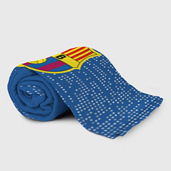 Плед флисовый Футбольный клуб Барселона - логотип крупный, цвет: 3D-велсофт — фото 2