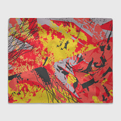 Плед флисовый Abstractionism pattern, цвет: 3D-велсофт