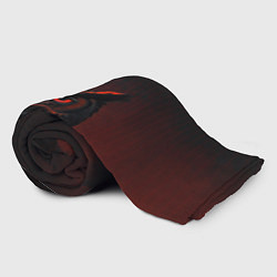 Плед флисовый Филин в красных тенях, цвет: 3D-велсофт — фото 2